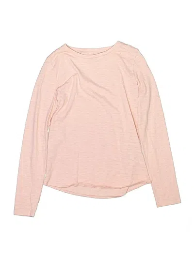 Pre-owned Crewcuts Kids' Long Sleeve T-shirt In Pink