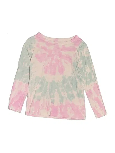 Pre-owned Crewcuts Kids' Long Sleeve T-shirt In Pink