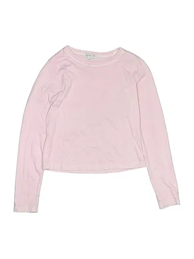 Pre-owned Crewcuts Kids' Long Sleeve T-shirt In Pink
