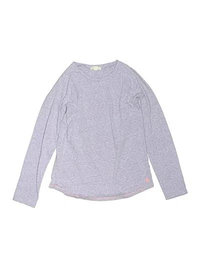 Pre-owned Crewcuts Kids' Long Sleeve T-shirt In Purple