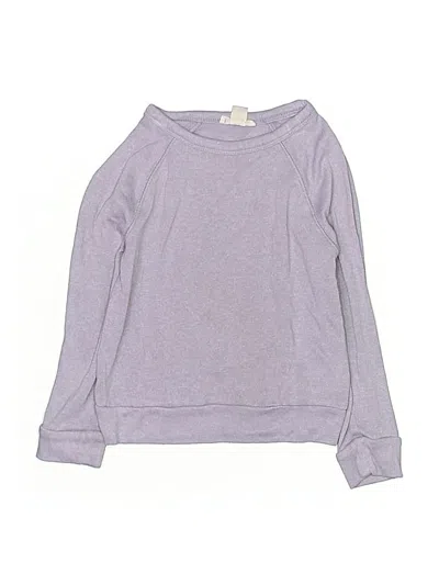 Pre-owned Crewcuts Kids' Long Sleeve T-shirt In Purple