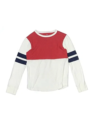 Pre-owned Crewcuts Kids' Long Sleeve T-shirt In Red