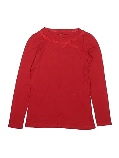 Pre-owned Crewcuts Kids' Long Sleeve T-shirt In Red