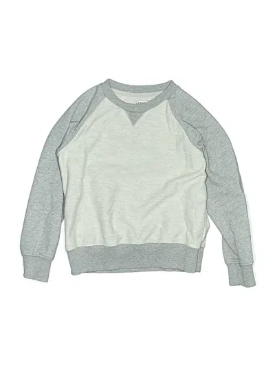 Pre-owned Crewcuts Kids' Long Sleeve T-shirt In Silver
