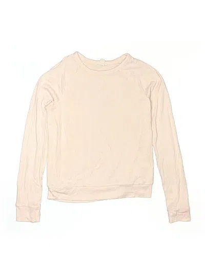 Pre-owned Crewcuts Kids' Long Sleeve T-shirt In Tan