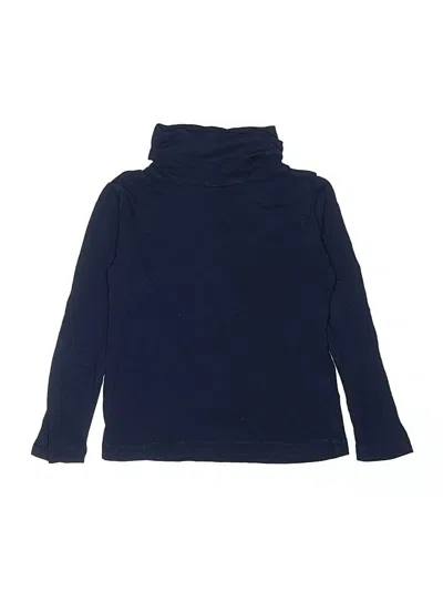 Pre-owned Crewcuts Kids' Long Sleeve Turtleneck In Blue