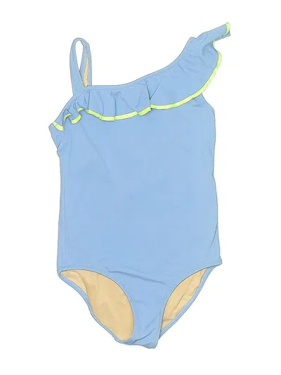 Pre-owned Crewcuts Kids' One Piece Swimsuit In Blue