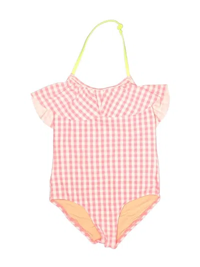 Pre-owned Crewcuts Kids' One Piece Swimsuit In Pink