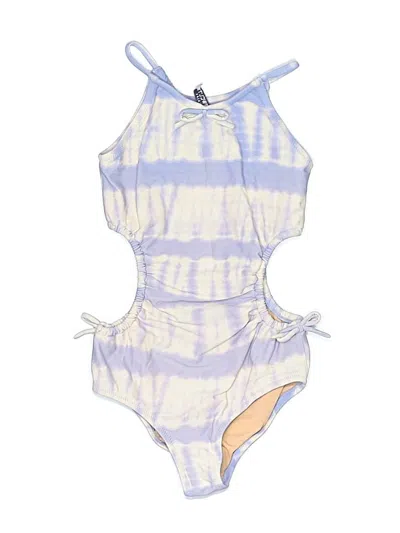 Pre-owned Crewcuts Kids' One Piece Swimsuit In Purple