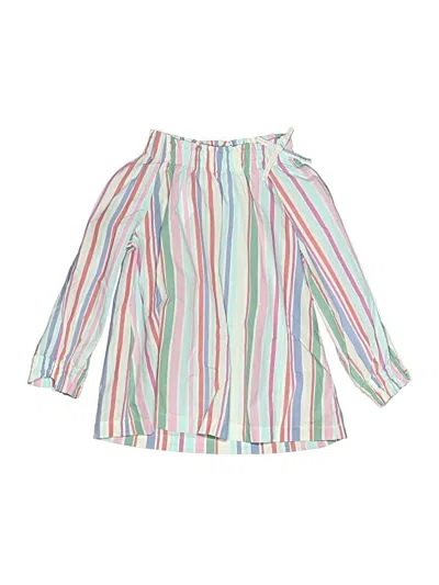 Pre-owned Crewcuts Outlet Kids' 3/4 Sleeve Blouse In Ivory