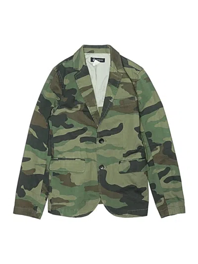 Pre-owned Crewcuts Outlet Kids' Blazer Jacket In Green