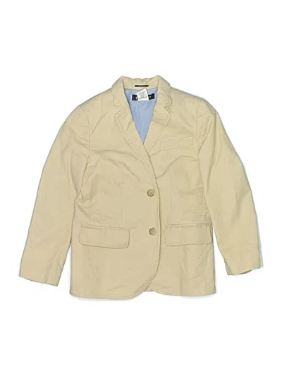 Pre-owned Crewcuts Outlet Kids' Blazer Jacket In Tan