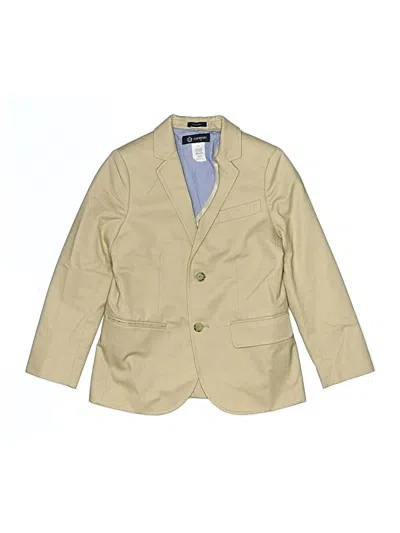Pre-owned Crewcuts Outlet Kids' Blazer Jacket In Tan