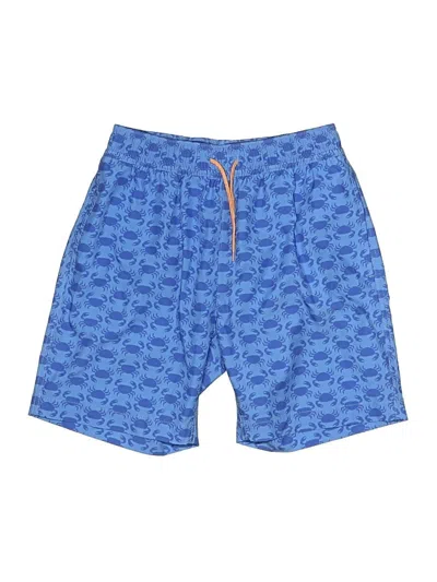 Pre-owned Crewcuts Outlet Kids' Board Shorts In Blue