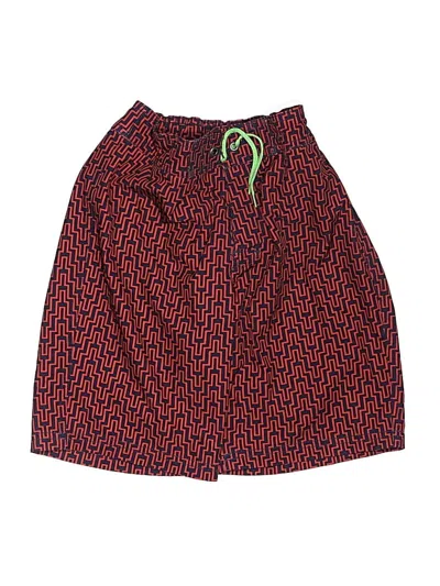 Pre-owned Crewcuts Outlet Kids' Board Shorts In Red