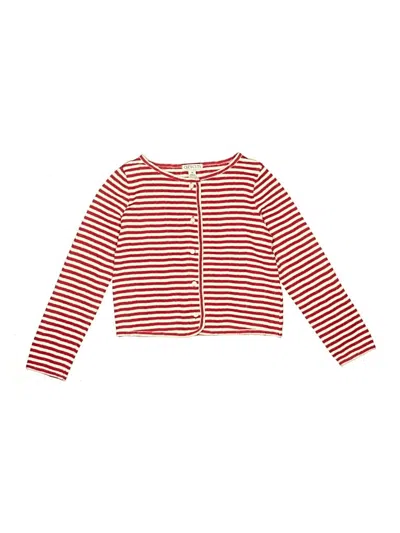 Pre-owned Crewcuts Outlet Kids' Cardigan Sweater In Red