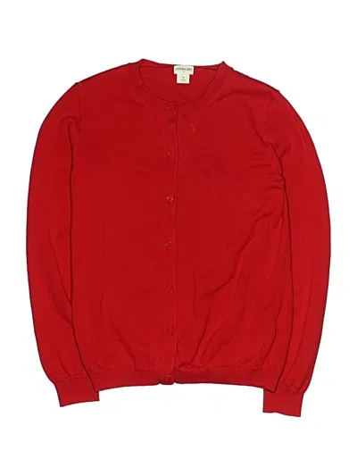 Pre-owned Crewcuts Outlet Kids' Cardigan Sweater In Red