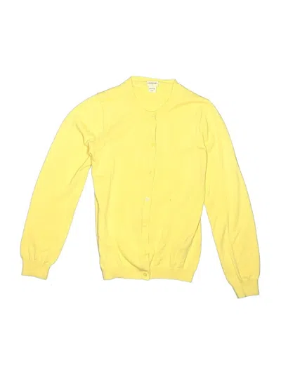 Pre-owned Crewcuts Outlet Kids' Cardigan Sweater In Yellow