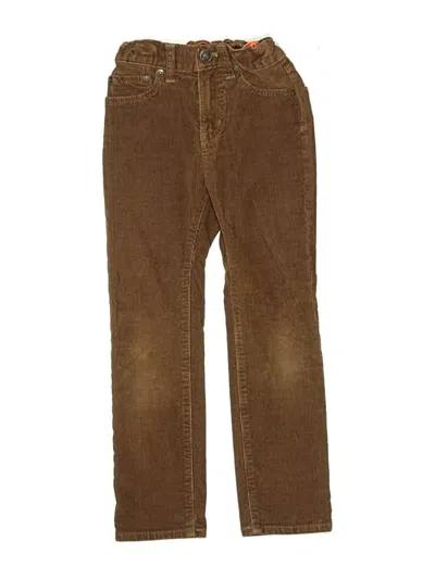 Pre-owned Crewcuts Outlet Kids' Casual Pants In Brown