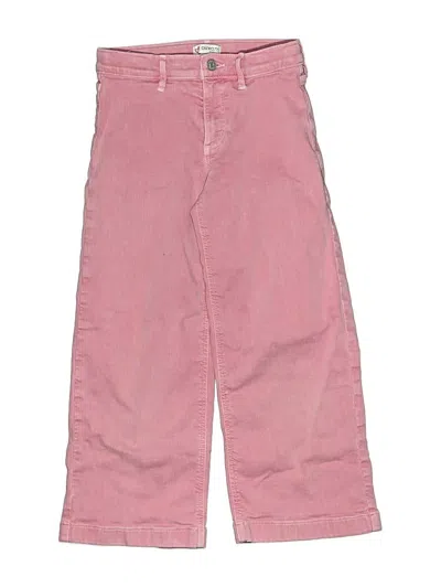 Pre-owned Crewcuts Outlet Kids' Casual Pants In Pink