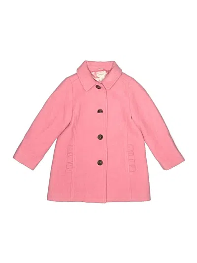 Pre-owned Crewcuts Outlet Kids' Coat In Pink