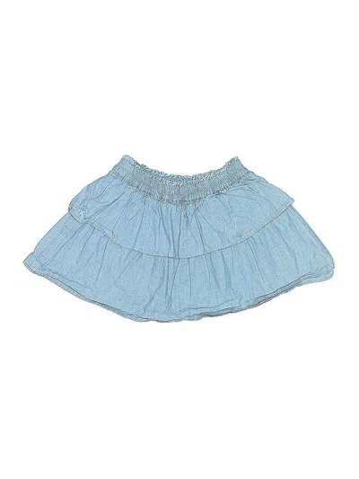 Pre-owned Crewcuts Outlet Kids' Denim Skirt In Blue