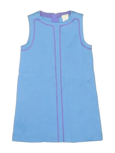 Pre-owned Crewcuts Outlet Kids' Dress In Blue