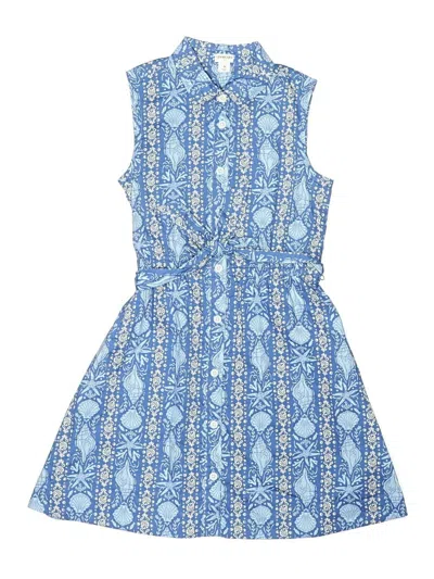 Pre-owned Crewcuts Outlet Kids' Dress In Blue