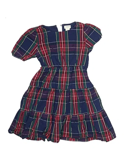 Pre-owned Crewcuts Outlet Kids' Dress In Blue