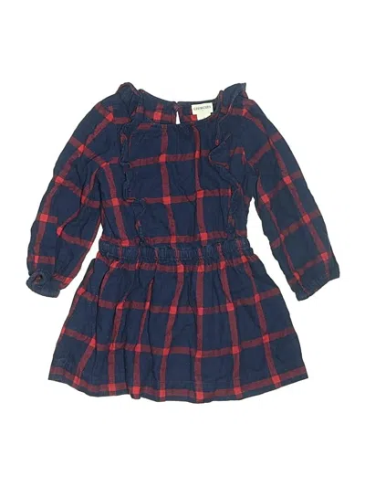 Pre-owned Crewcuts Outlet Kids' Dress In Blue