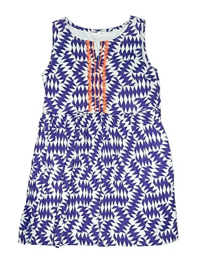 Pre-owned Crewcuts Outlet Kids' Dress In Blue