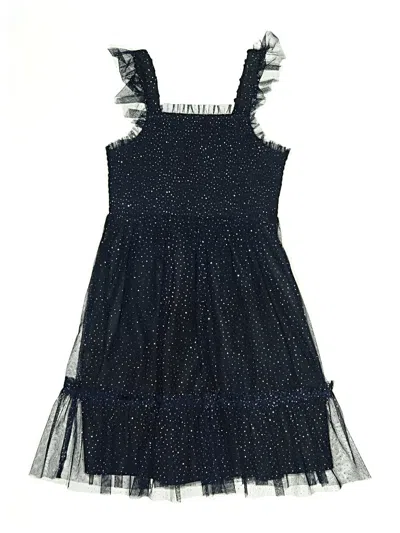 Pre-owned Crewcuts Outlet Kids' Dress In Blue