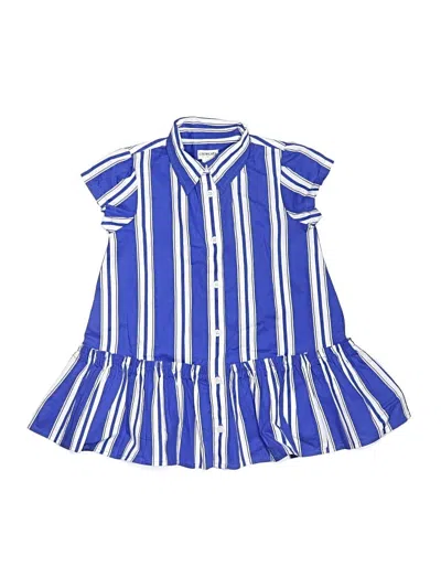 Pre-owned Crewcuts Outlet Kids' Dress In Blue