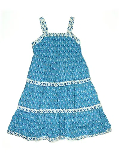 Pre-owned Crewcuts Outlet Kids' Dress In Blue