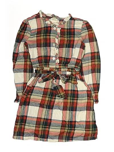 Pre-owned Crewcuts Outlet Kids' Dress In Brown