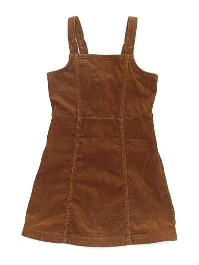 Pre-owned Crewcuts Outlet Kids' Dress In Brown