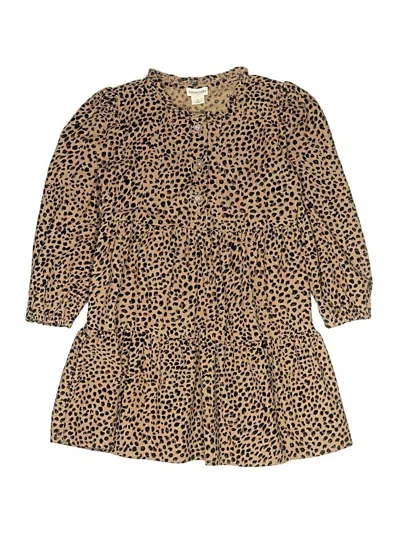 Pre-owned Crewcuts Outlet Kids' Dress In Brown