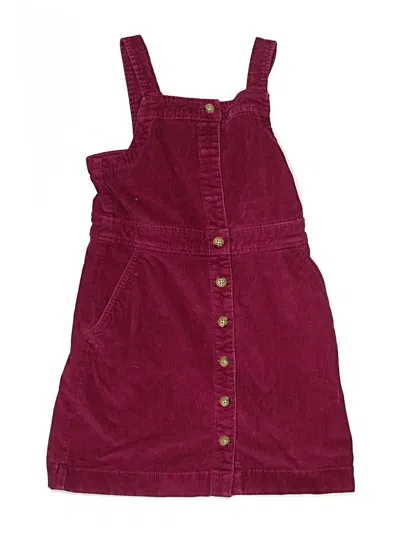 Pre-owned Crewcuts Outlet Kids' Dress In Burgundy