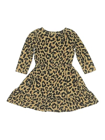 Pre-owned Crewcuts Outlet Kids' Dress In Gold
