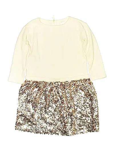 Pre-owned Crewcuts Outlet Kids' Dress In Gold