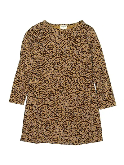 Pre-owned Crewcuts Outlet Kids' Dress In Gold
