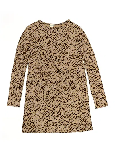Pre-owned Crewcuts Outlet Kids' Dress In Gold