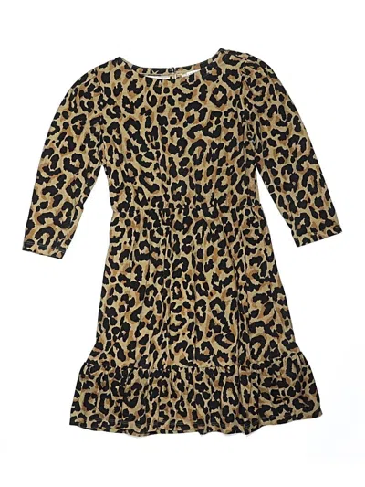 Pre-owned Crewcuts Outlet Kids' Dress In Gold