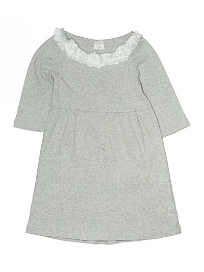 Pre-owned Crewcuts Outlet Kids' Dress In Gray