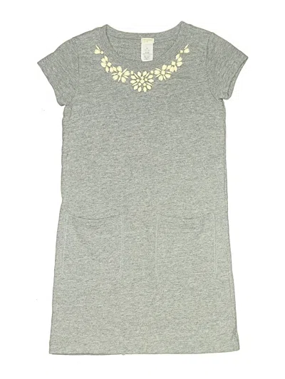 Pre-owned Crewcuts Outlet Kids' Dress In Gray
