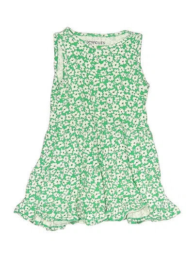 Pre-owned Crewcuts Outlet Kids' Dress In Green