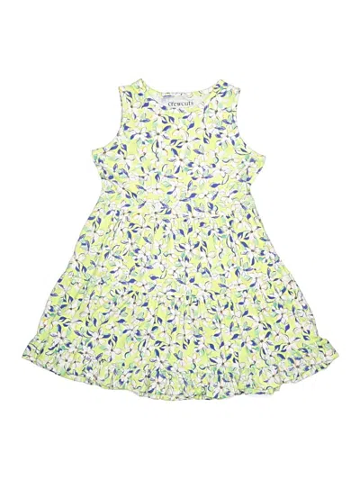 Pre-owned Crewcuts Outlet Kids' Dress In Green