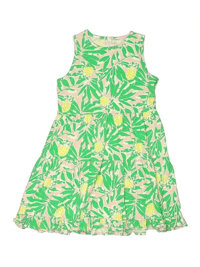 Pre-owned Crewcuts Outlet Kids' Dress In Green