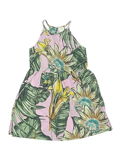 Pre-owned Crewcuts Outlet Kids' Dress In Green