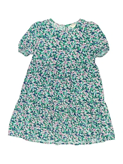 Pre-owned Crewcuts Outlet Kids' Dress In Green